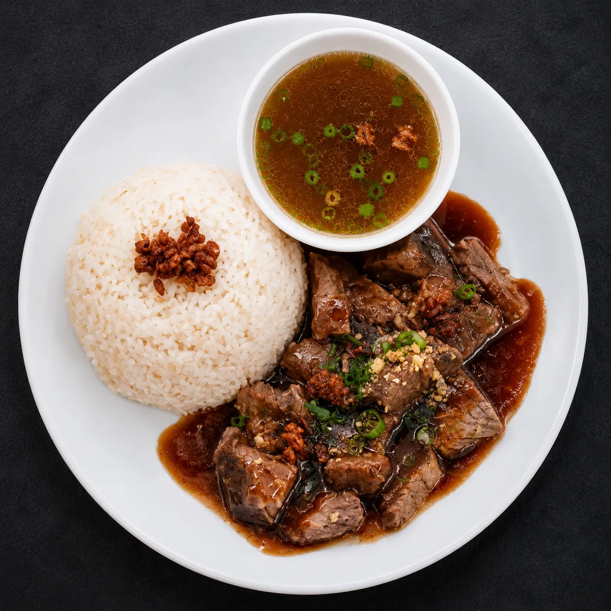 Filipino comfort food from Late Night Go-To, served to Logan–C.P.R. in Winnipeg